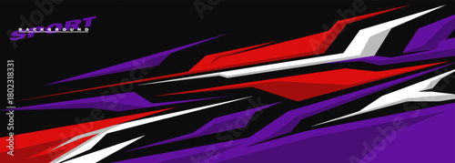 car livery graphic vector. abstract background design for vehicle vinyl wrap and sports car, racing car, rally, and decal