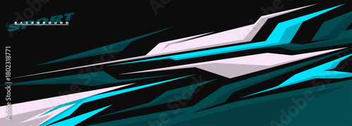 car livery graphic vector. abstract background design for vehicle vinyl wrap and sports car, racing car, rally, and decal