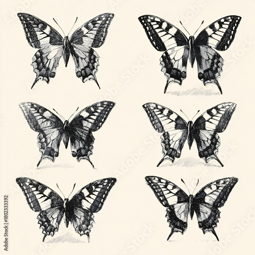 Vintage Butterfly Entomology Prints - Nature Study Art
