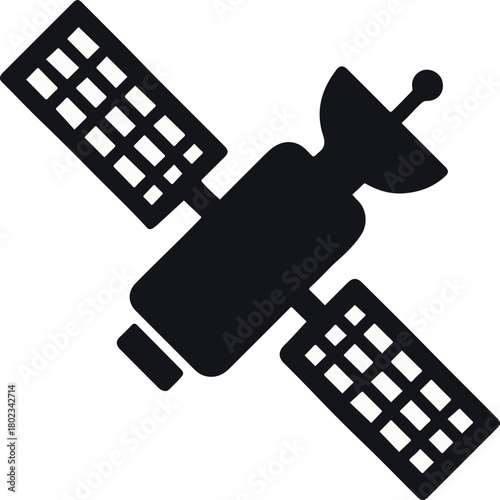 satellite vector silhouettes