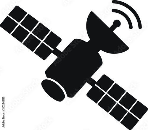 satellite vector silhouettes