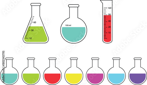 Detailed vector illustration of a modern tennis racket with a blue and yellow frame and black grip, ready for competitive sports action.