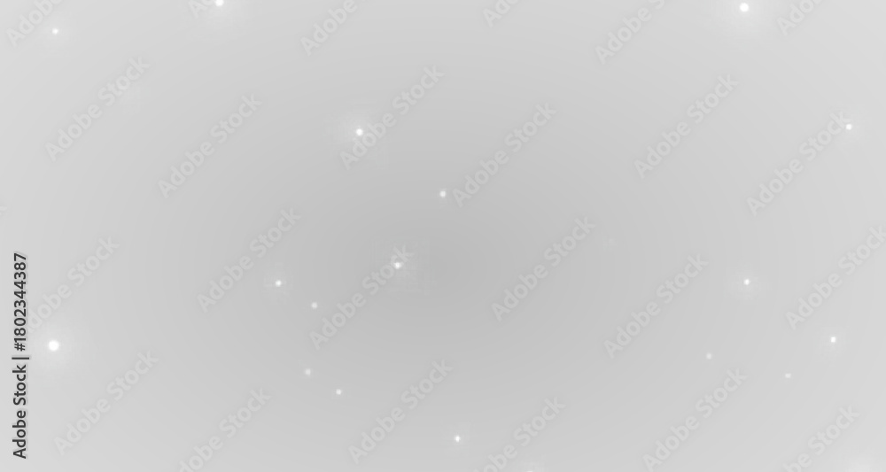 Fototapeta premium Christmas light effect with glittering magic dust and soft white glow. Sparkling particles float on a transparent background, creating a festive and elegant decoration effect.