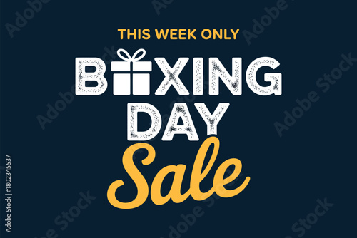 Boxing Day Sale offers are available this week only, featuring a prominent gift icon.