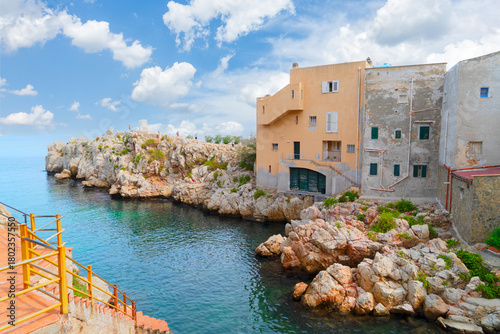 Fototapeta Naklejka Na Ścianę i Meble -  town of Sant Elia, Sicily Italy