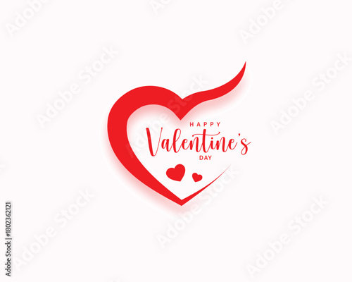 simple happy valentines day celebration background design