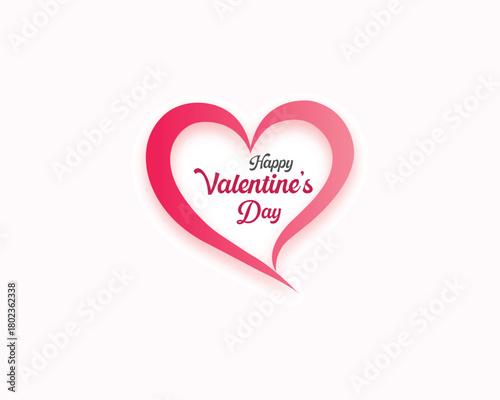 simple happy valentines day celebration background design