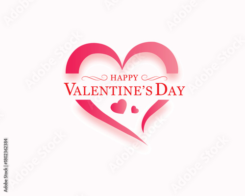 simple happy valentines day celebration background design