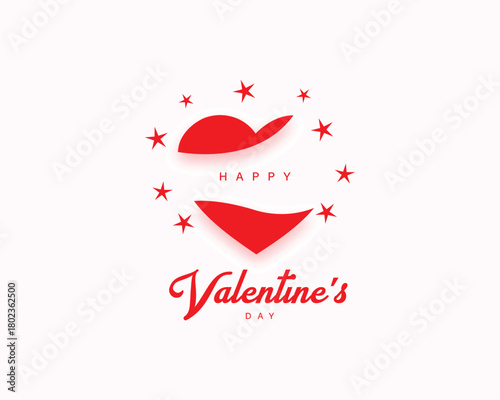 simple happy valentines day celebration background design