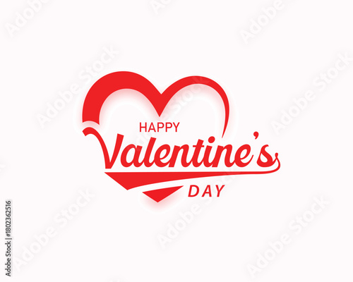 simple happy valentines day celebration background design
