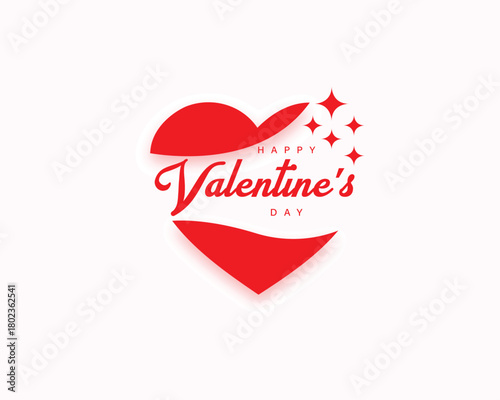 simple happy valentines day celebration background design