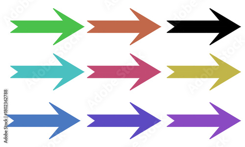 colorful arrows set right left up png