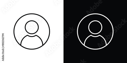 Login icon. Editable stroke. thin line outline concept vector.