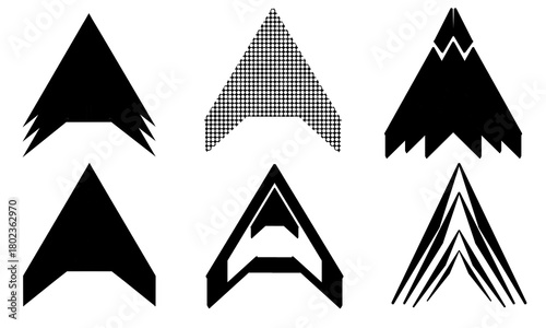 set of vector icons arrow png