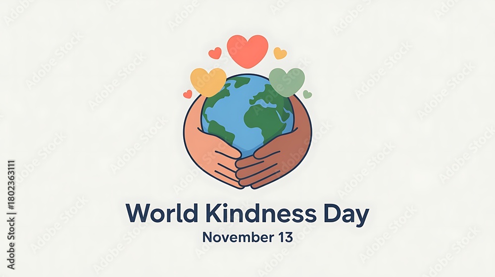 Obraz premium World Kindness Day Illustration