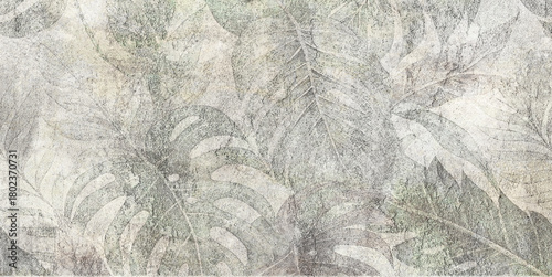 Colorful ceramic wall tiles and mural decoration. Abstract damask patchwork pattern with geometric and floral ornaments