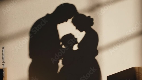 Abstract shadows forming sacred geometric shapes, shadow Play of Sacred Forms
