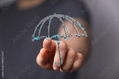 A hand pointing towards a d...