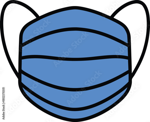 Stay safe and protected with this blue surgical mask for health and safety needs