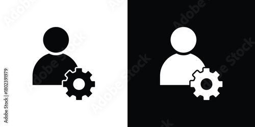 Account settings icon Isolated. icon for logo, graphic design and more.