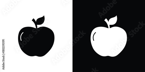 Apple icon Isolated. icon for logo, graphic design and more.