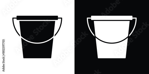Bucket icon Isolated. icon for logo, graphic design and more.