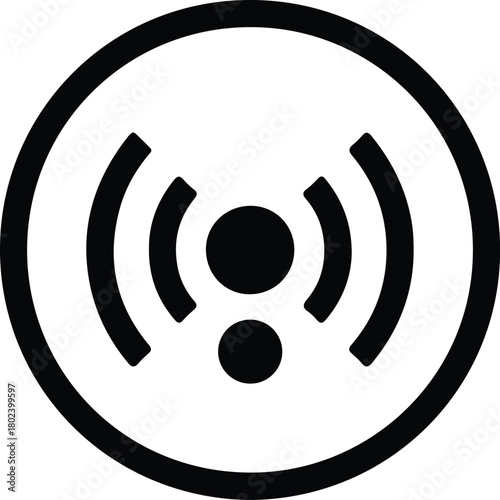 Illustrator Wifi connection signal symbol internet silhouette vector