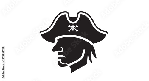 5. Minimalistic corsair head silhouette
