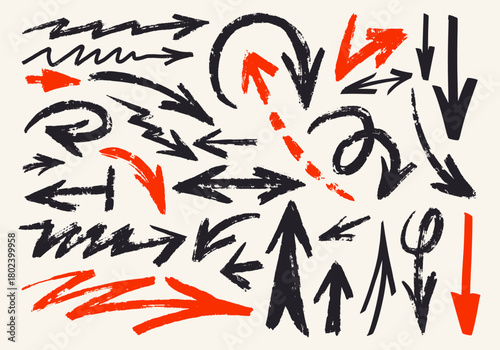 Creative marker texture arrows