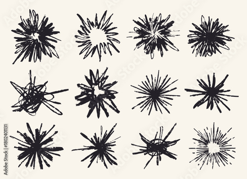 Grunge marker textures