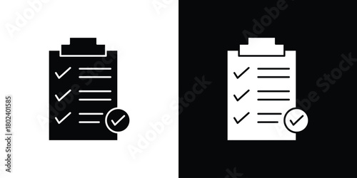Clipboard check icon Isolated. icon for logo, graphic design and more.