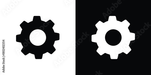 Cogwheel icon Isolated. icon for logo, graphic design and more.
