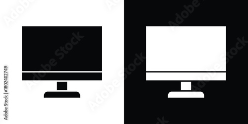 Computer icon Isolated. icon for logo, graphic design and more.