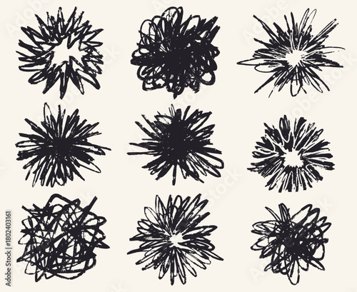 Grunge marker textures