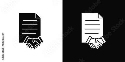 Contract icon Isolated. icon for logo, graphic design and more.