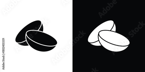 contact lenses icon Isolated. icon for logo, graphic design and more.
