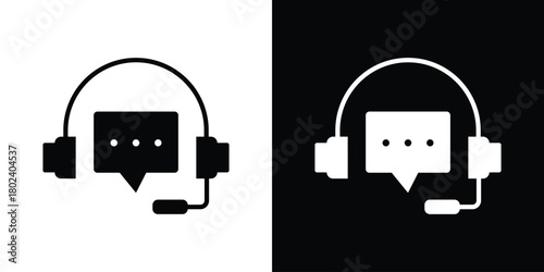 Customer service icon Isolated. icon for logo, graphic design and more.