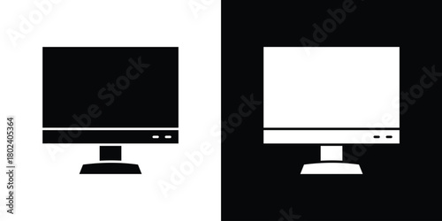 Desktop icon Isolated. icon for logo, graphic design and more.