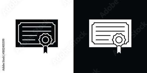 Diploma icon Isolated. icon for logo, graphic design and more.