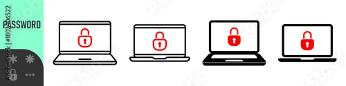 Two steps authentication icon. Verification or sms with code message confirmation for account login. Multi-factor authentication verification code. Laptop password verification or sms with push code 