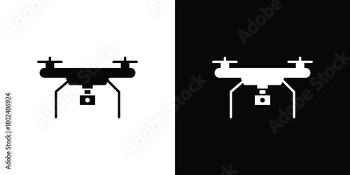 Drone icon Isolated. icon for logo, graphic design and more.