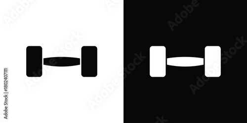 Dumbbell icon Isolated. icon for logo, graphic design and more.