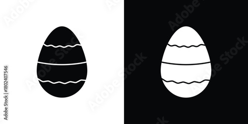 Easter egg icon Isolated. icon for logo, graphic design and more.