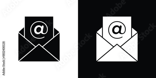 Envelope open icon Isolated. icon for logo, graphic design and more.