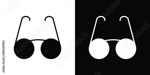 Eye glasses icon Isolated. icon for logo, graphic design and more.
