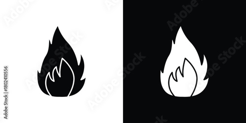 Fire icon Isolated. icon for logo, graphic design and more.