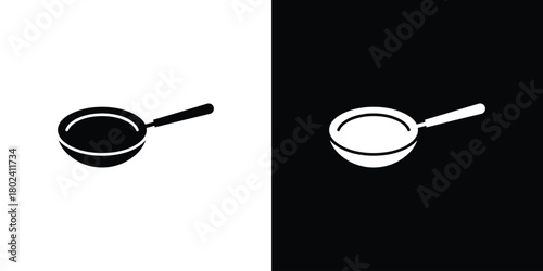 Frying pan icon Isolated. icon for logo, graphic design and more.