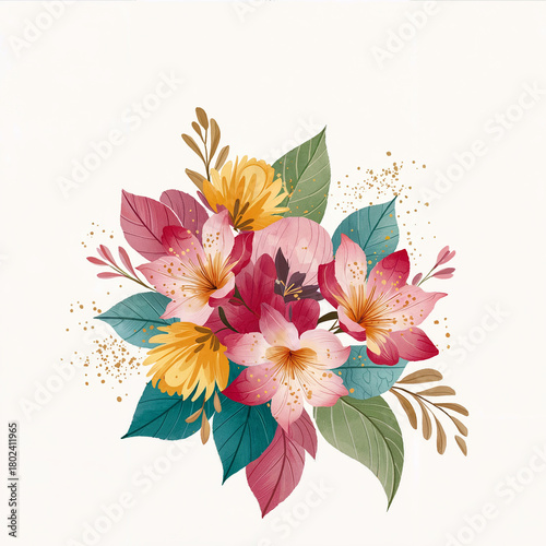 Blossom Harmony – Minimal Thai Floral Elegance