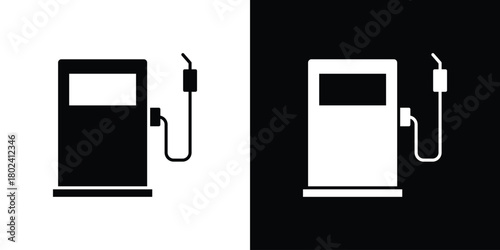 Gas station icon Isolated. icon for logo, graphic design and more.