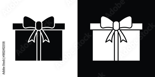 Gift box icon Isolated. icon for logo, graphic design and more.